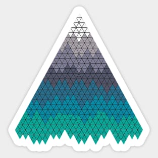 Geometric Mountain Sticker